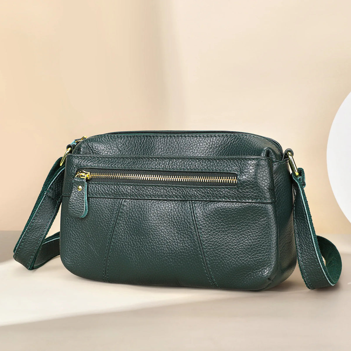 Real Leather Women S Shoulder Bag Commuting Square Cowhide Crossbody
