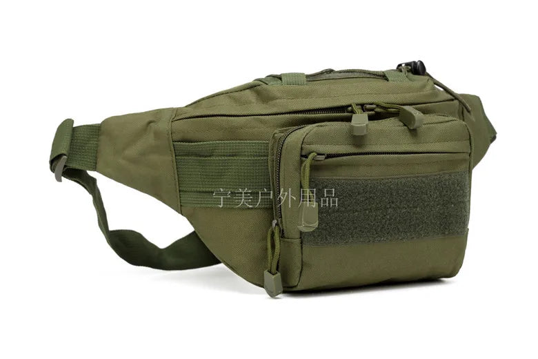 Wear-Resistant Oxford Fabric Outdoor Cycling Camouflage Waist Bag Tactical Chest Large Capacity Men