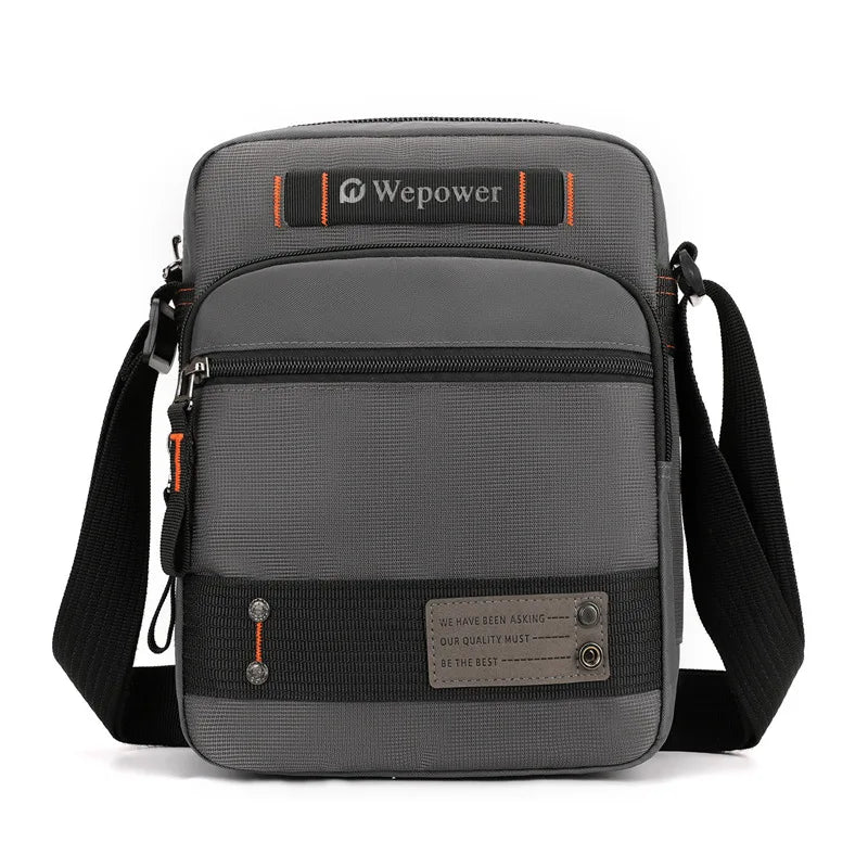 Nylon Waterproof Men S Shoulder Bag Multi-Layer Wear-Resistant Light Leisure Travel - Waterproof
