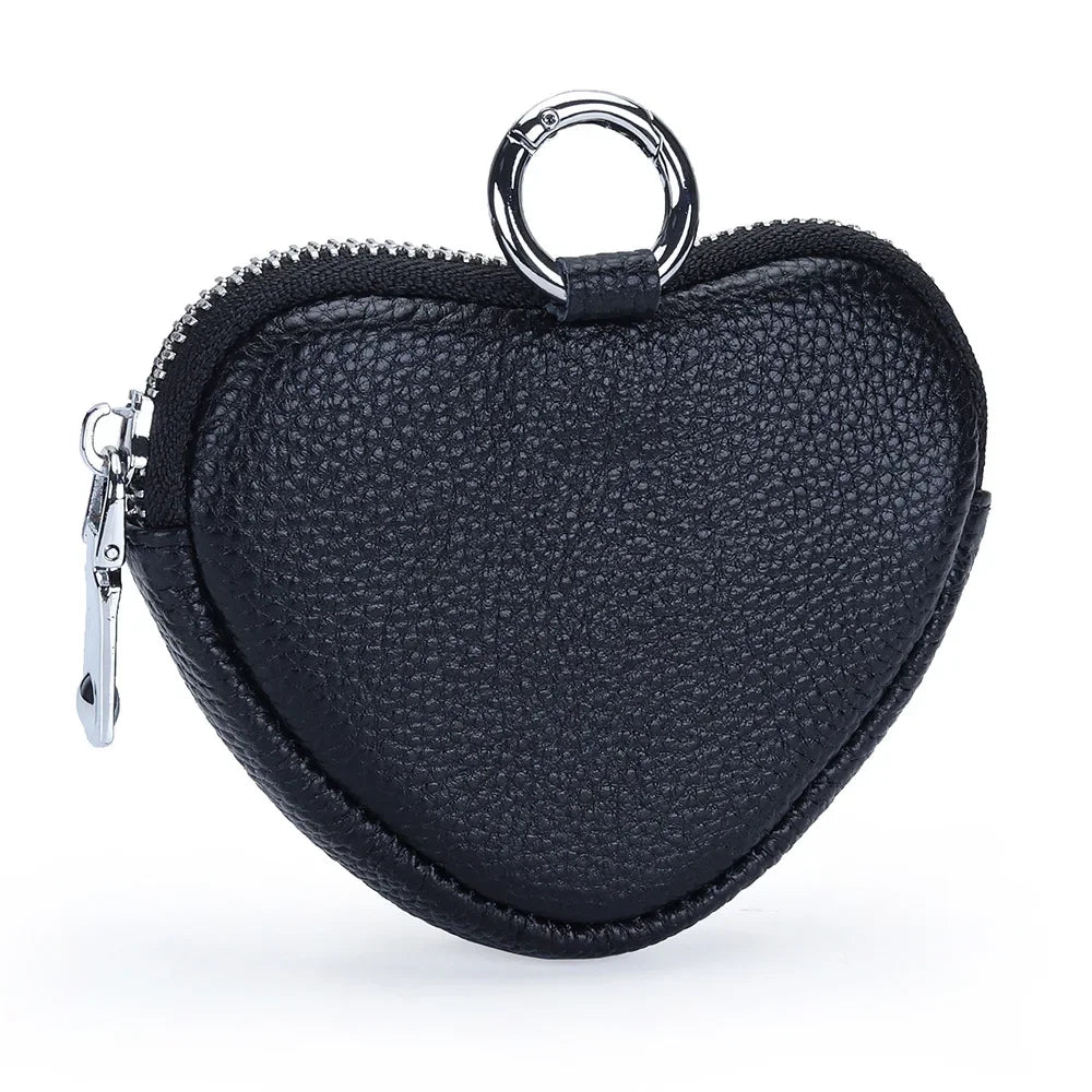 Leather Purse Lady Creative Love Earphones Coin Storage Bag Schoolbag Pendant Mini Simple Small
