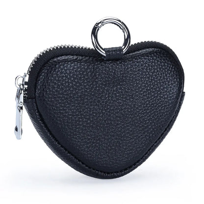 Leather Purse Lady Creative Love Earphones Coin Storage Bag Schoolbag Pendant Mini Simple Small