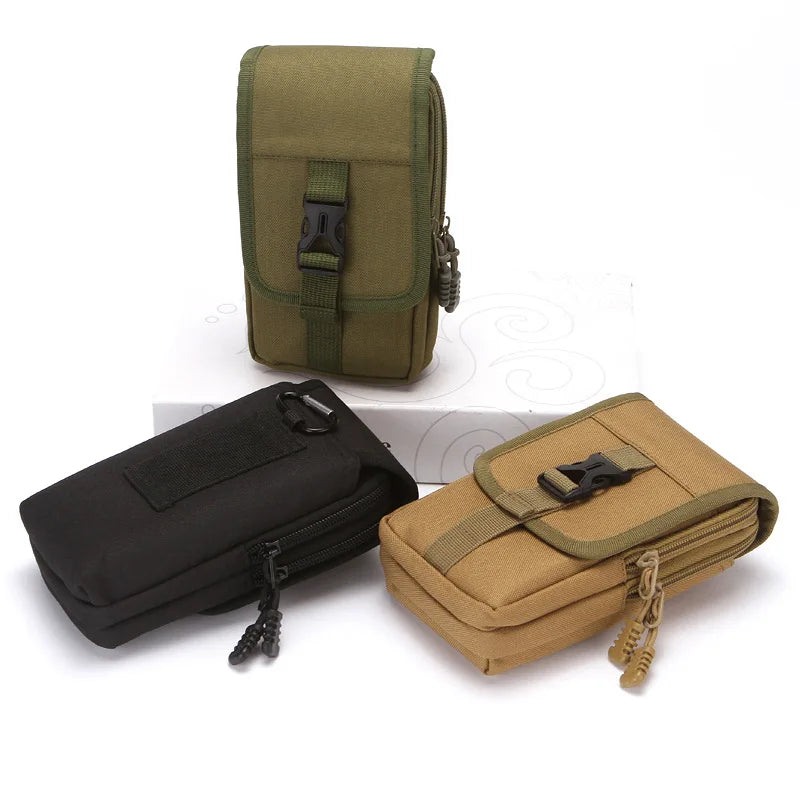 7-Inch Mobile Phone Waist Bag Wear-Resistant Oxford Fabric Belt Waist Bag Waist Hanging Bag Mobile
