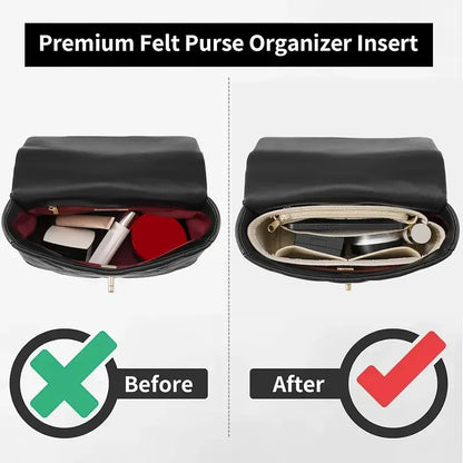 Homefish Felt Insert Bag Organizer Makeup Organizers