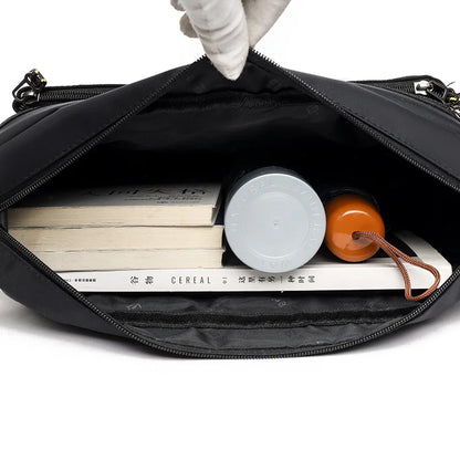 Men S Large Capacity Portable Multifunctional Shoulder Bag Casual Fashionable Simple Waterproof