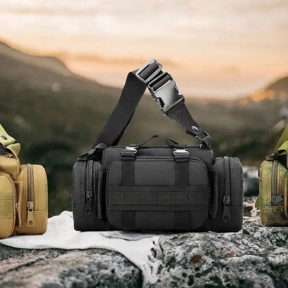 Camo Outdoor Crossbody Handbag Large Capacity Wear-Resistant Oxford Cloth Tactical One Shoulder