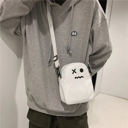 Kawaii Crossbody Bag – Cute Cartoon Canvas Messenger Bag for Women