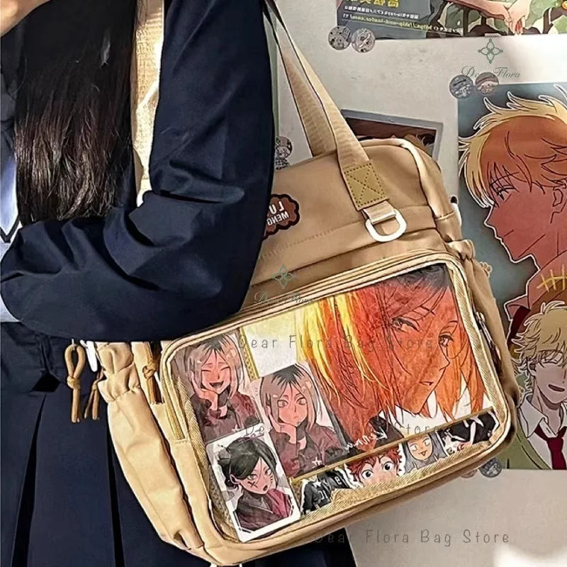 Ita Crossbody Bag Transparent Pocket DIY Badge – Y2K