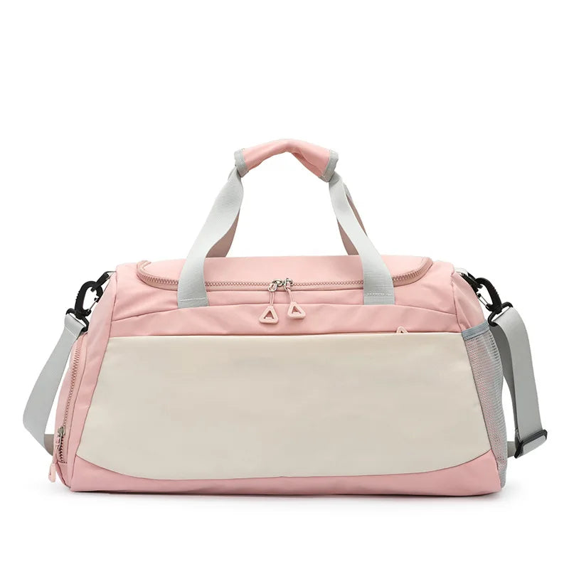 Multi Pocket Gym Duffle Bag Waterproof Versatile Sports Bag Wet Dry Separation Pocket Large Capacity