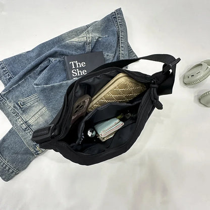 Nylon Hobo Crossbody Bag for Women – Large Capacity Shoulder Tote