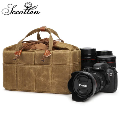 Single-Lens Reflex Camera Inner Liner Bag Drawstring Digital Photography Hand-Held Storage Bag