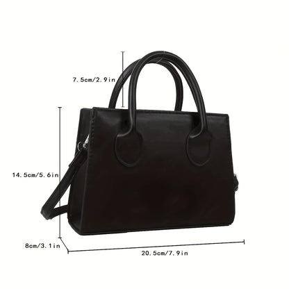 Mini Square Handbag – Minimalist Top Handle Crossbody Shoulder Bag