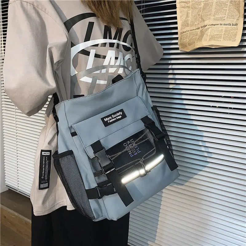 Oxford Women Handbags Messenger Bag Reflect Light Men Crossbody Bags Ladies Large Capacity Shoulder