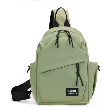 Men S Women Nylon Waterproof Travel Crossbody Simple Large Capacity Shoulder Bag - Waterproof