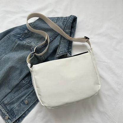Nylon Messenger Bag – Women's Crossbody Shoulder Bag with Adjustable Strap