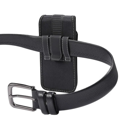 Waist-Mounted Mobile Phone Storage Waist Bag Oxford Cloth Men S Magnetic Buckle Vertical Leather