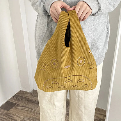 Fashionable Soft Cute Plush Tote Bag Ins Leisure Walking Bag Large Capacity Bag - Soft