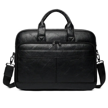 Vintage Men S Briefcase Large Capacity Business Laptop Bag Classic Handbag Retro European Style