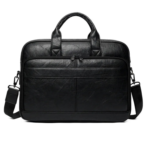 Vintage Men S Briefcase Large Capacity Business Laptop Bag Classic Handbag Retro European Style