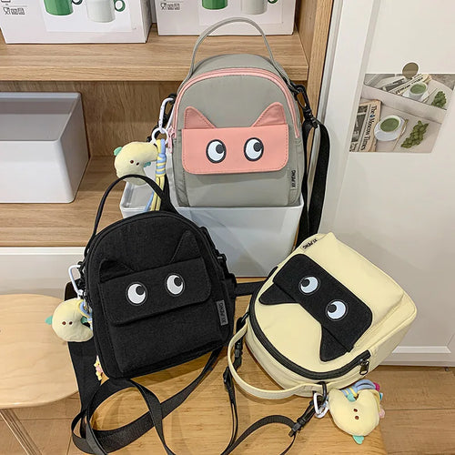Lovely Fresh Student Shoulder Bag Campus Nylon Crossbody