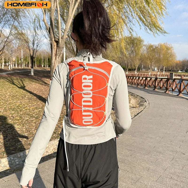 Homefish 1pcs Running Hydration Vest Backpack Lightweight Water Backpack