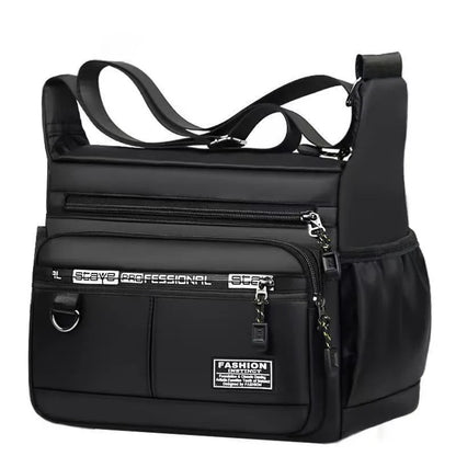 Homefish Men S Cross-Body Bag Multi-Layered Pockets Business Single-Shoulder Bag