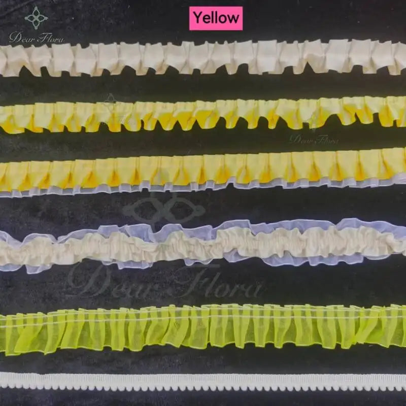 Decorative Ruffle Lace Trim Ribbon for Ita Bag DIY