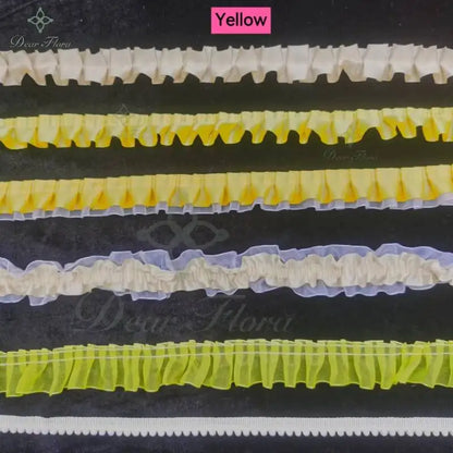 Decorative Ruffle Lace Trim Ribbon for Ita Bag DIY