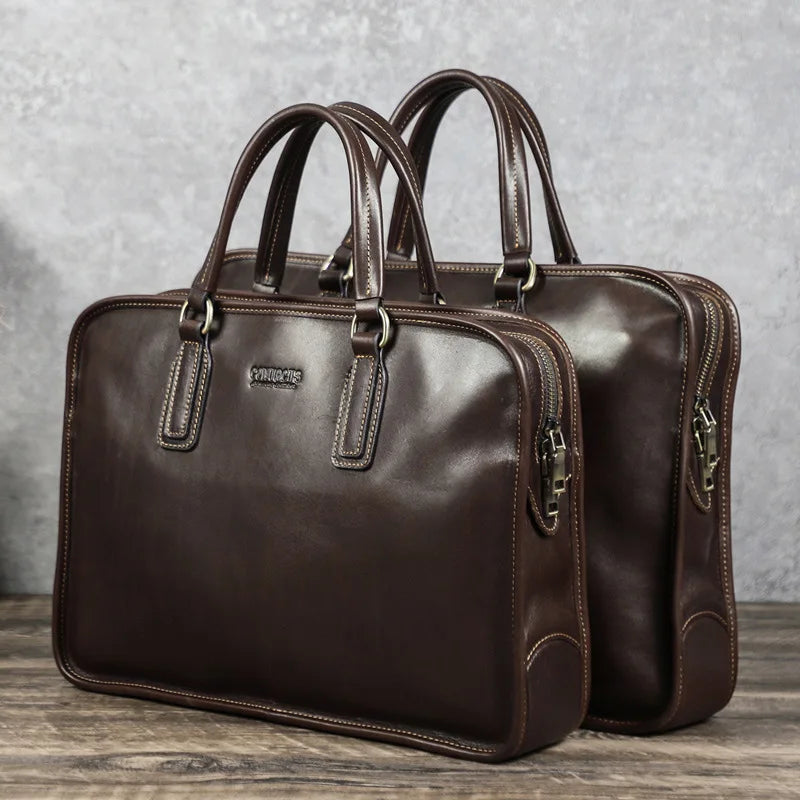 14 2-Inch Computer Leather Large-Capacity Men S Bag