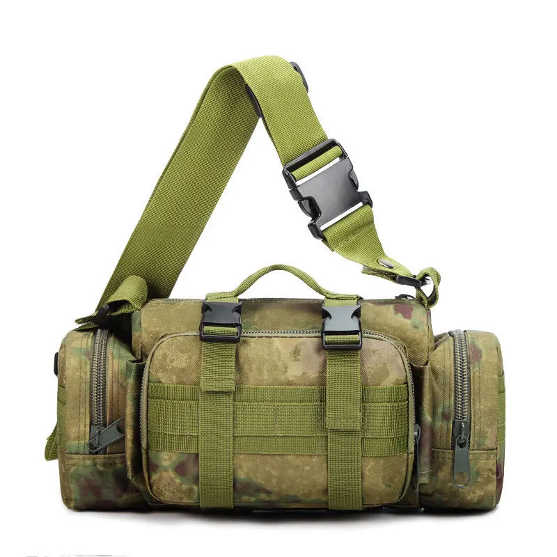 Camo Outdoor Crossbody Handbag Large Capacity Wear-Resistant Oxford Cloth Tactical One Shoulder