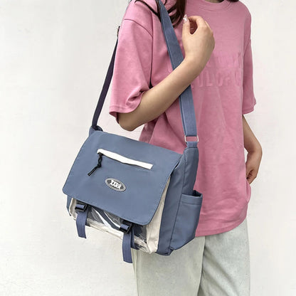 Daily Versatile Large Capacity Class Mailman Shoulder Bag Cute College Style Girl Japanese Campus