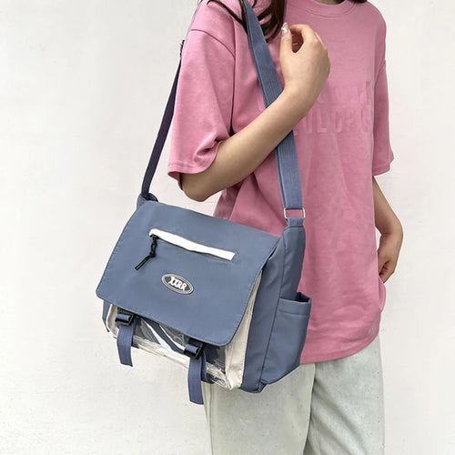 Daily Versatile Large Capacity Class Mailman Shoulder Bag Cute College Style Girl Japanese Campus