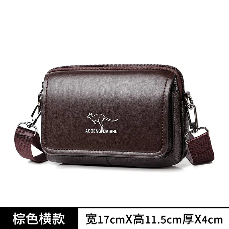 Male Mobile Phone Key Integrated Cross-Body Bag Business Large Capacity Shoulder