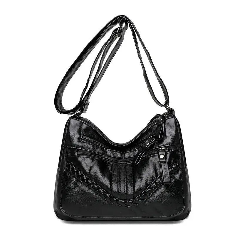 Pu Women S Cross Body Bag Soft Leather Large Capacity Multifunctional Shoulder - Soft