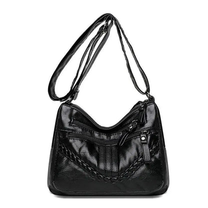 Pu Women S Cross Body Bag Soft Leather Large Capacity Multifunctional Shoulder - Soft
