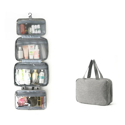 Four-Fold Dry Wet Separation Portable Bag Hanging Multi-Color Storage Toiletries Cosmetics