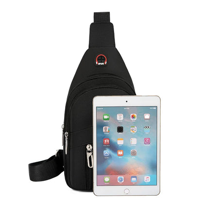 Waterproof Chest Bag Men S Oxford Cloth Shoulder Back Backpack Wear Large Capacity Mobile Phone