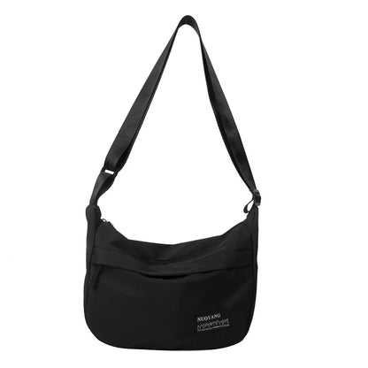 Nylon Messenger Bag – Women's Crossbody Shoulder Bag with Adjustable Strap