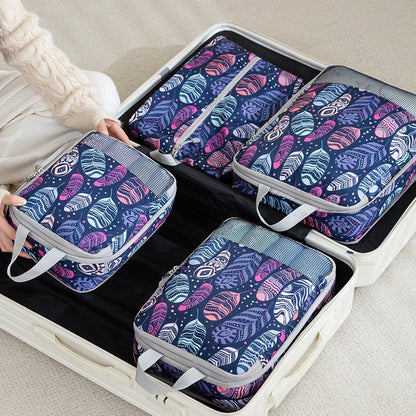 Printing Travel Storage Bag Compression Set Digital Toileting Makeup Clothes Shoes Luggage