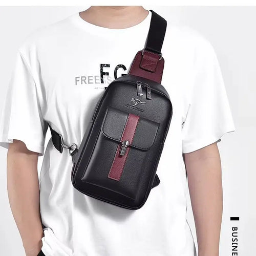 Fashionable Single-Shoulder Bag Contrasting Colors Large Capacity Mobile Phone Storage