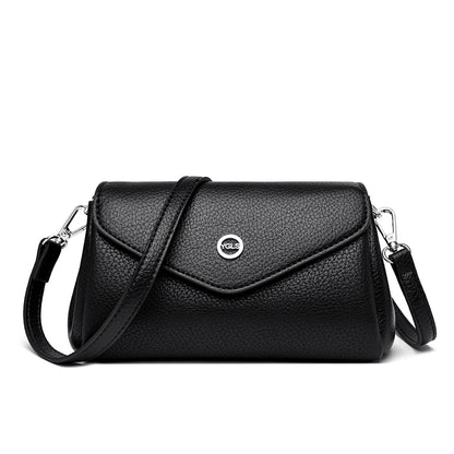 Multi-Layer PU Leather Crossbody Bag for Women