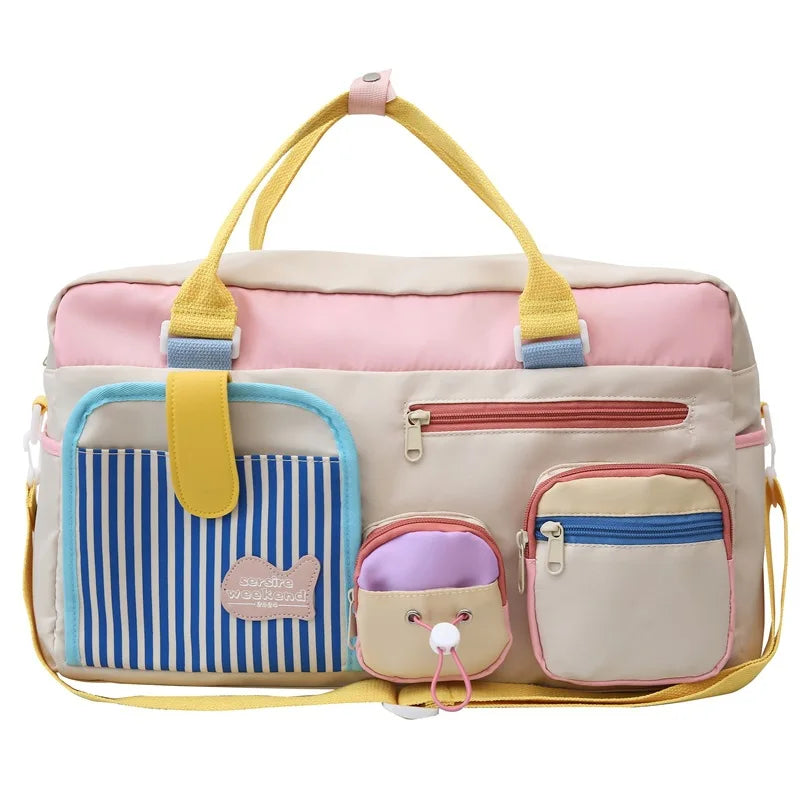 Dopamine Casual Travel Bag Women Lightweight Gym Yoga Swim Fitness Duffel