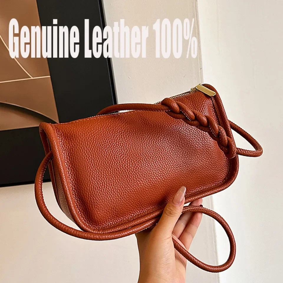 Genuine Leather Women's Crossbody Shoulder Bag