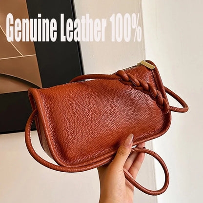 Genuine Leather Women's Crossbody Shoulder Bag