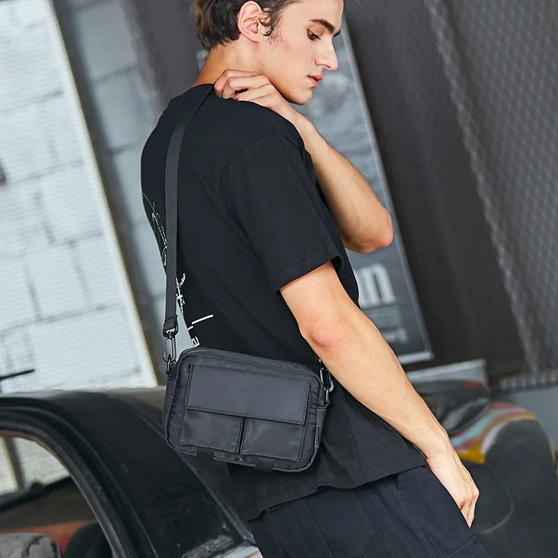 Oxford Cloth Crossbody Bag Versatile Square Waterproof Cycling Travel Backpack - Waterproof