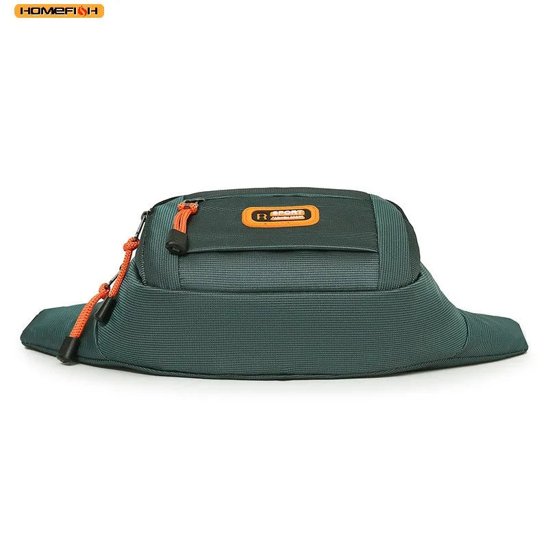 Homefish Unisex Waist Bag Multifunctional Large Capacity Splash Resistant Wear Worksite Outdoor
