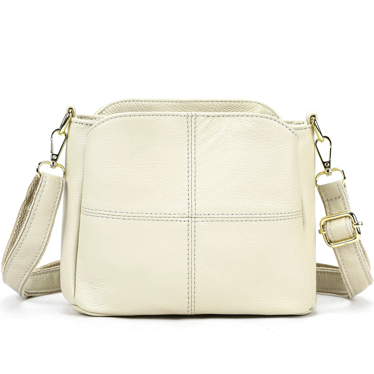 Top-Grain Cowhide Single-Shoulder Bag Bucket Bag Genuine Leather Large-Capacity Single-Shoulder