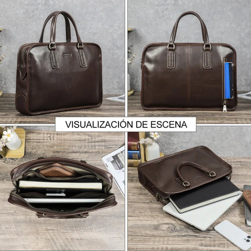 14 2-Inch Computer Leather Large-Capacity Men S Bag