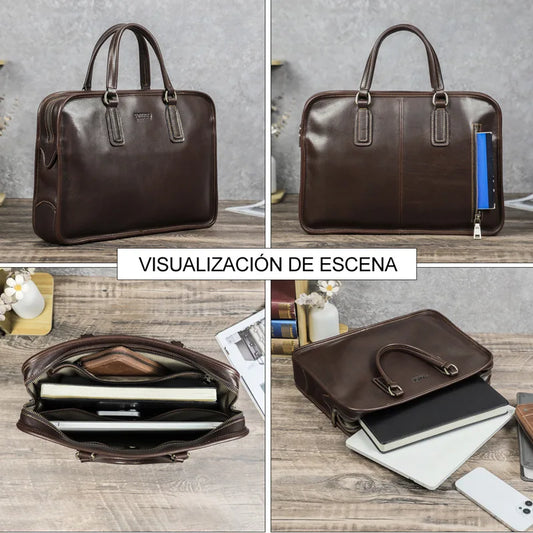 14 2-Inch Computer Leather Large-Capacity Men S Bag