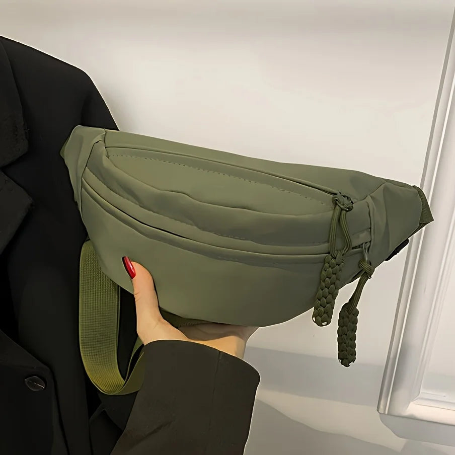 Nylon Crossbody Chest Bag – Lightweight Shoulder & Waist Pack