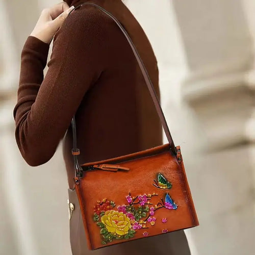 Crossbody Bag Ethnic Style Women Square Chinese-Style Single-Shoulder Bag